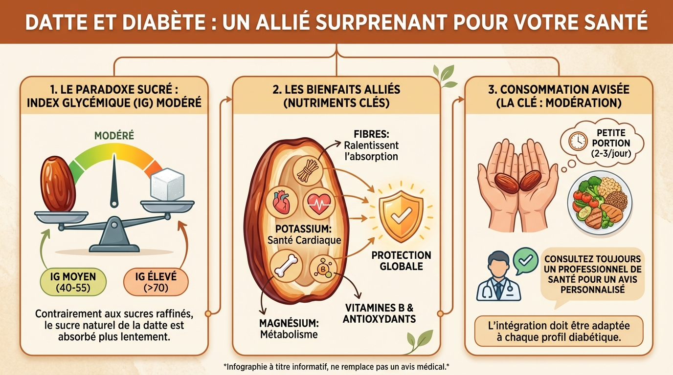 Impact des dattes sur la glycémie