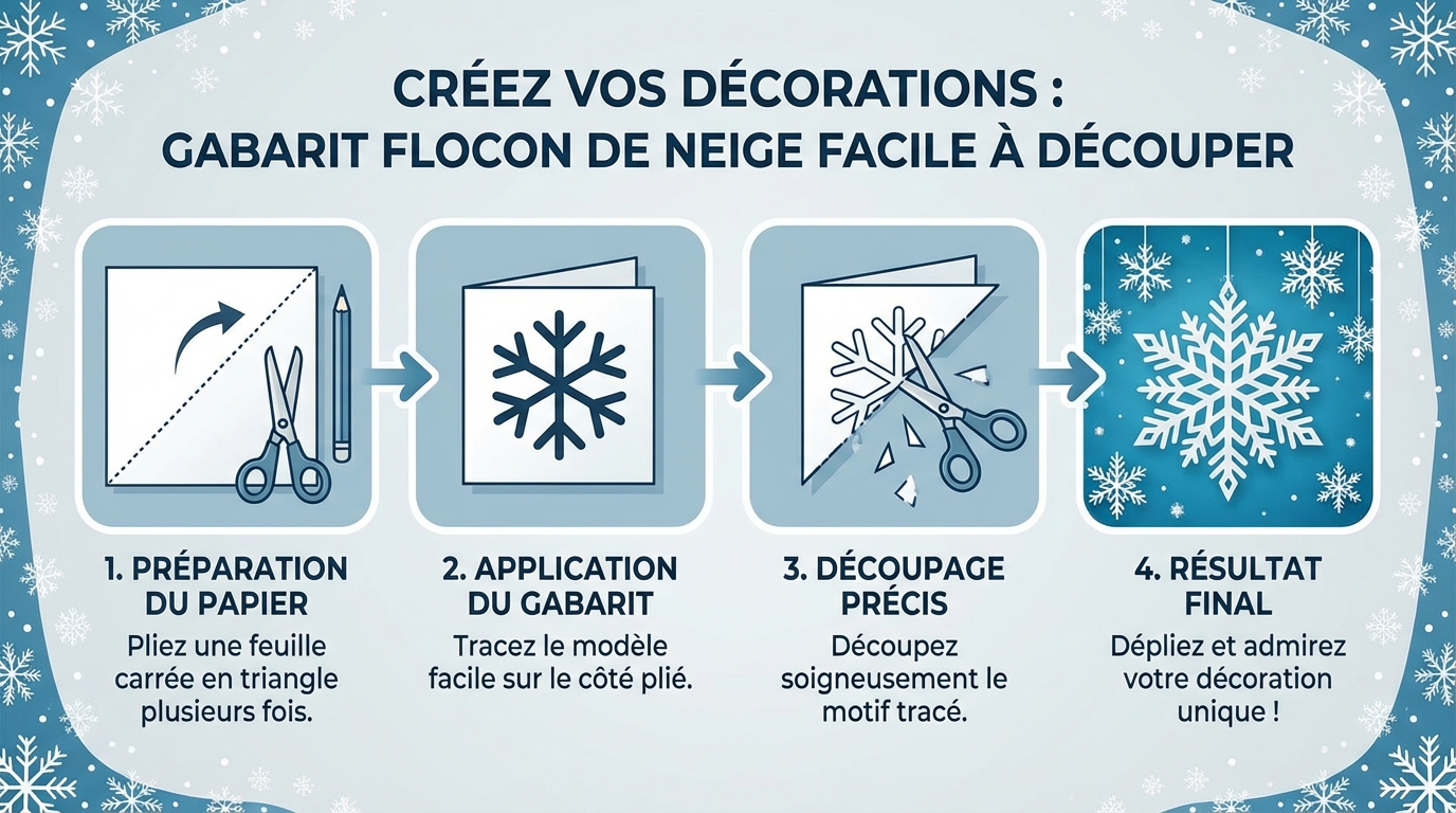 Étapes pour créer un flocon de neige