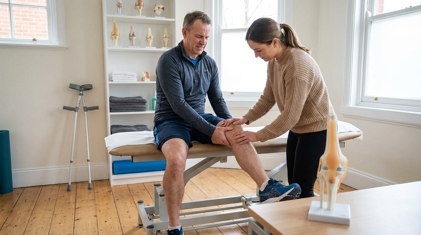 Mal au genou gauche : quelle est la signification ?