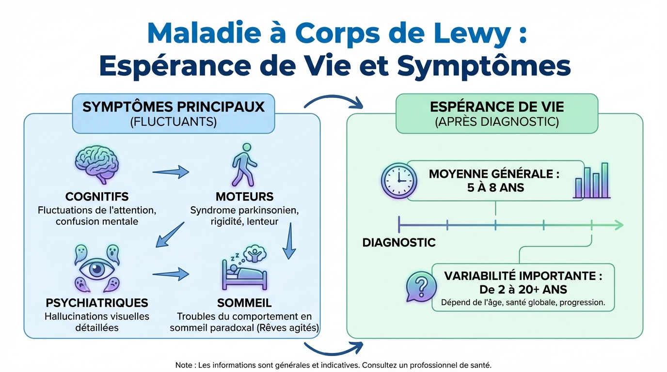 Symptômes de la maladie à corps de Lewy