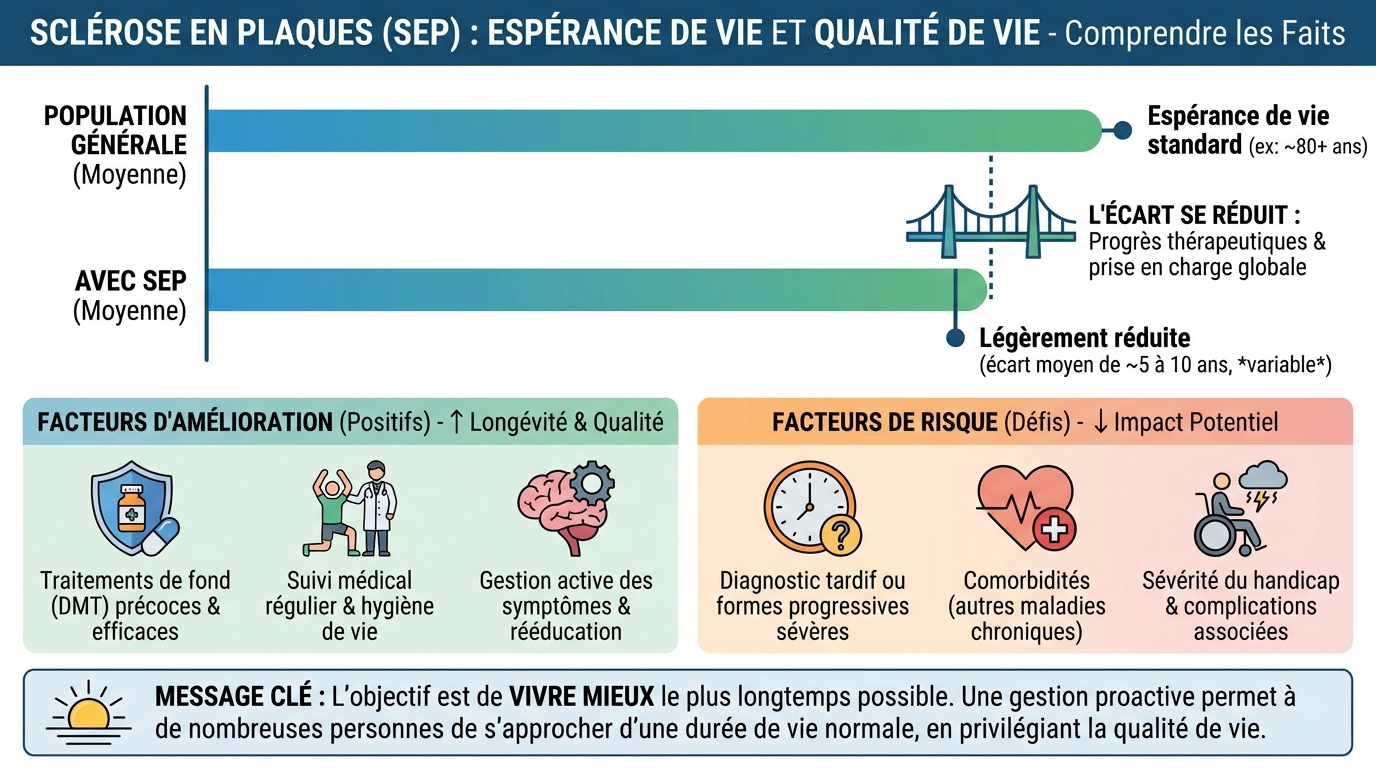 L'espérance de vie avec la sclérose en plaques