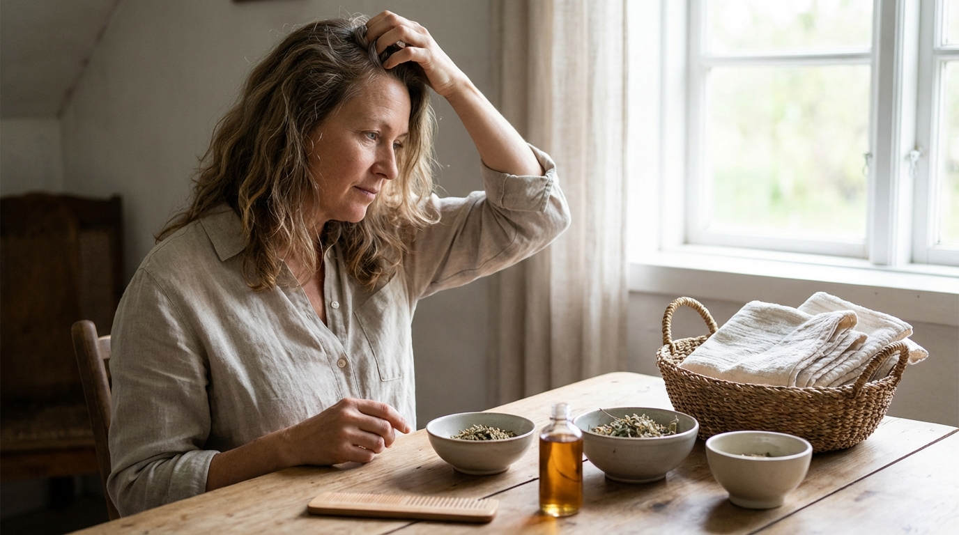 Tête qui gratte sans poux : les causes et solutions