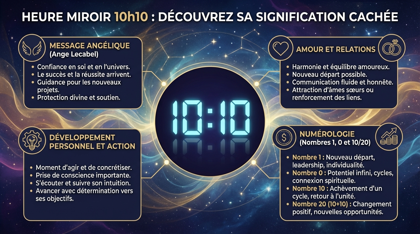 L'heure miroir 10h10 et l'amour