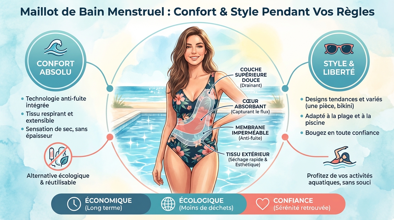 Maillot de bain menstruel : confort et style pendant vos règles 1 Comment choisir son maillot de bain menstruel ?