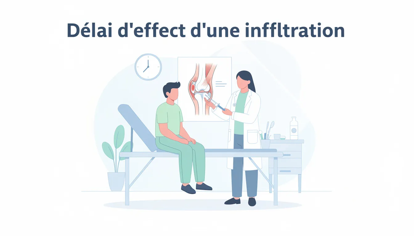 Délai d'effet d'une infiltration