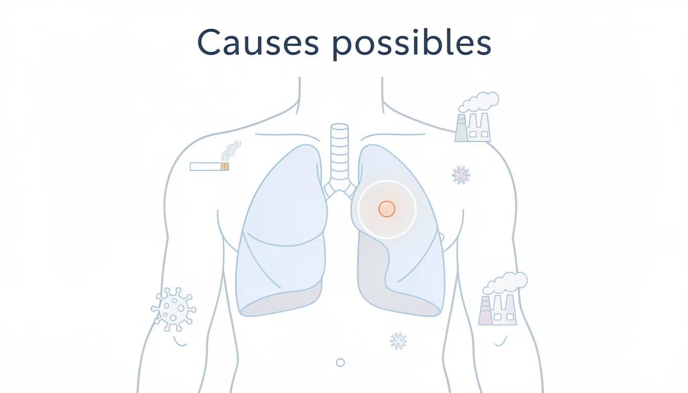 C'est quoi un nodule au poumon ? définition et symptômes 1 Causes possibles