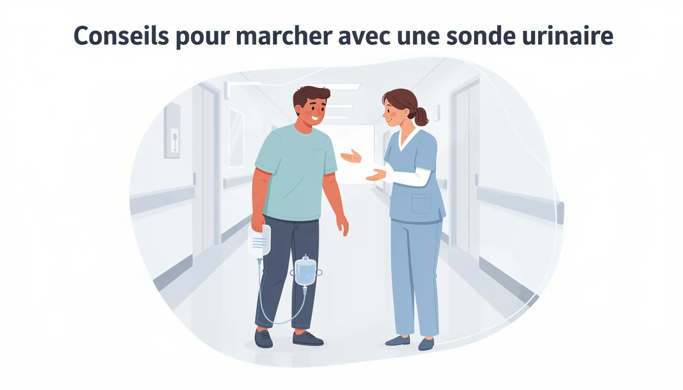 Conseils pour marcher avec une sonde urinaire
