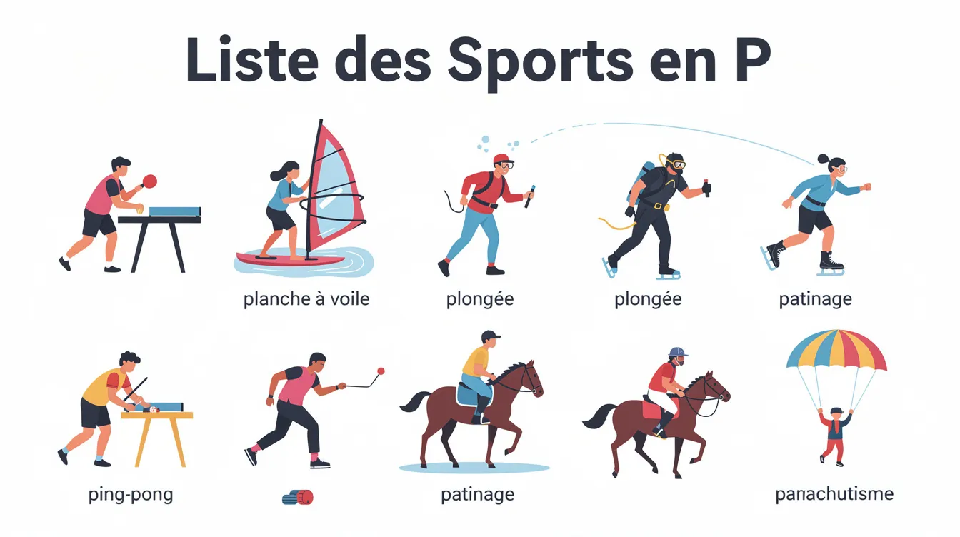 Découvrez les sports en p : une liste complète et pratique 1 Liste des Sports en P