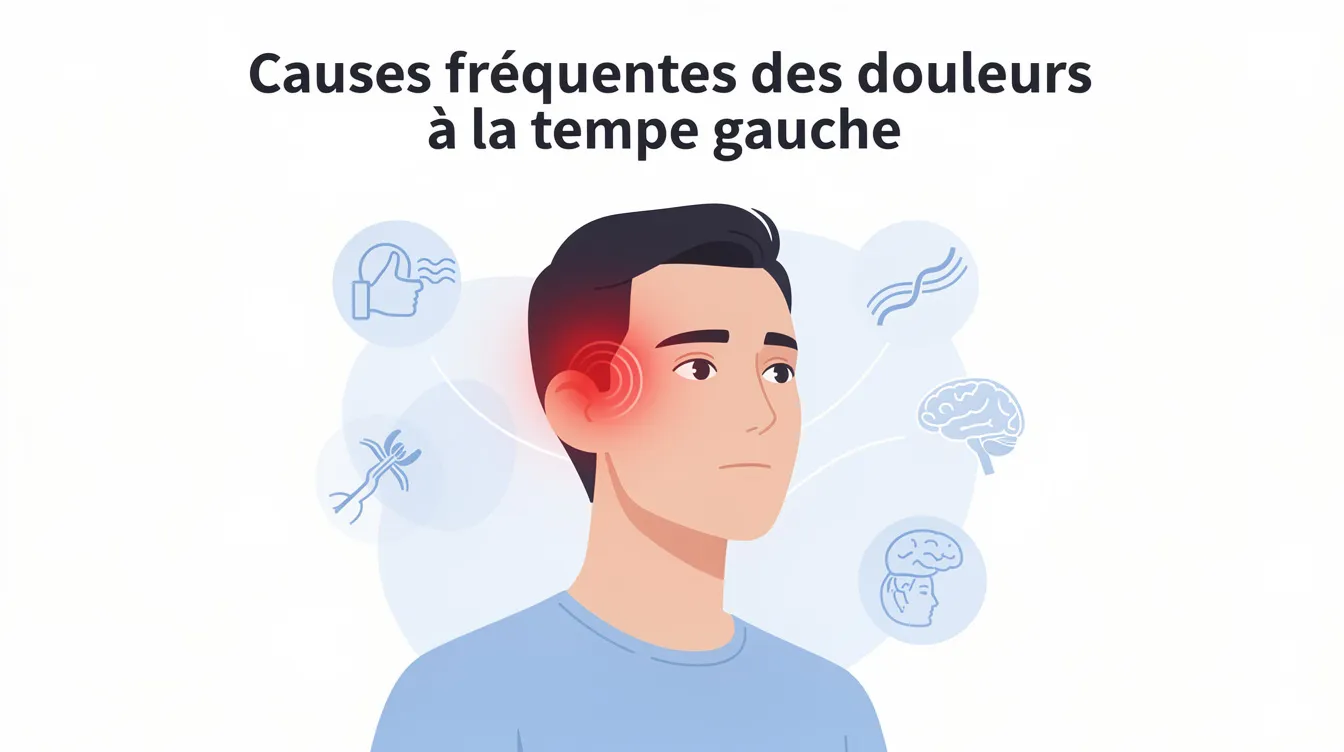 Causes fréquentes des douleurs à la tempe gauche