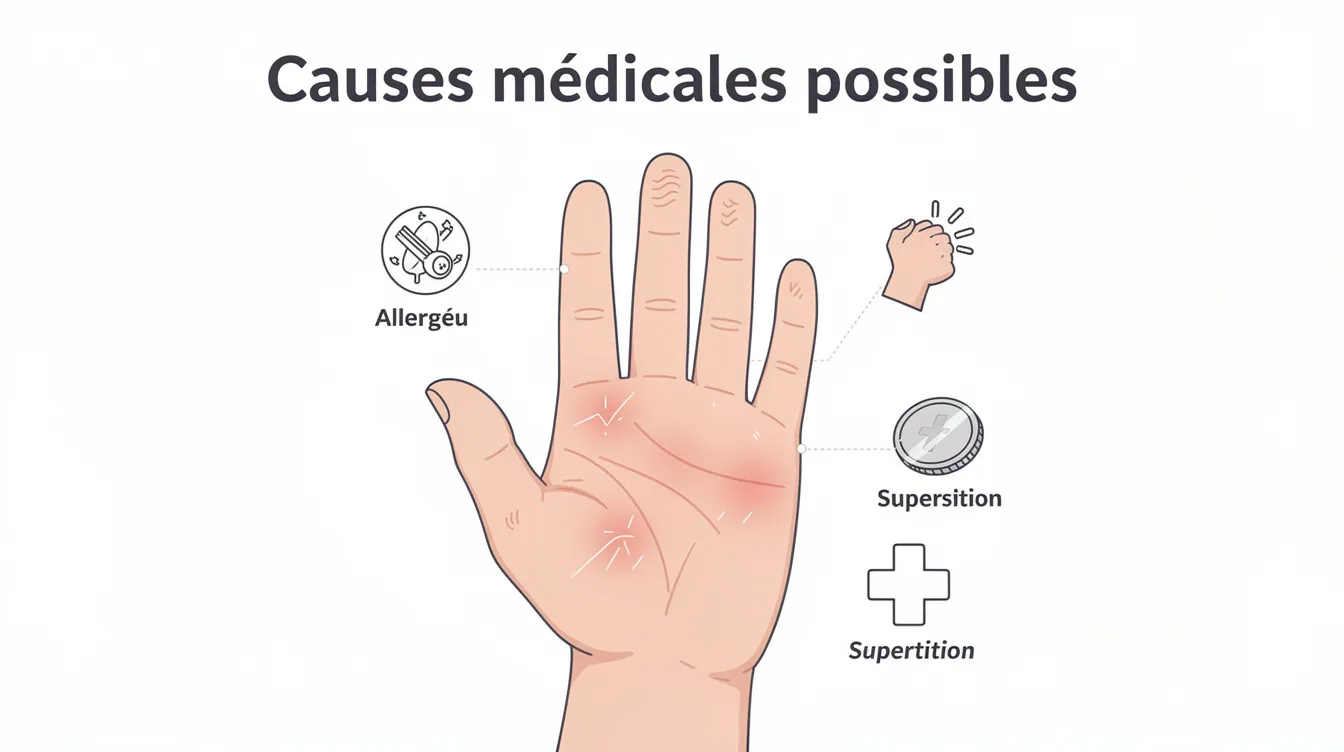 Gratte dans la main gauche : significations et causes 1 Causes médicales possibles