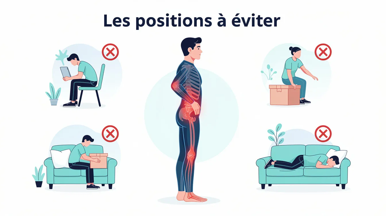 Les positions à éviter
