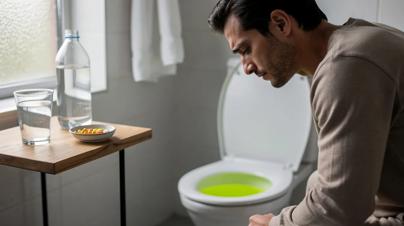 Pourquoi votre urine est jaune fluo ? explications et conseils