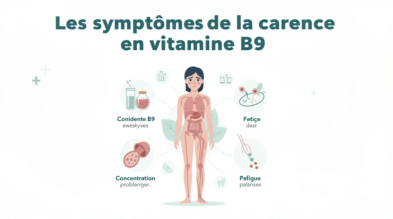 Les symptômes de la carence en vitamine B9