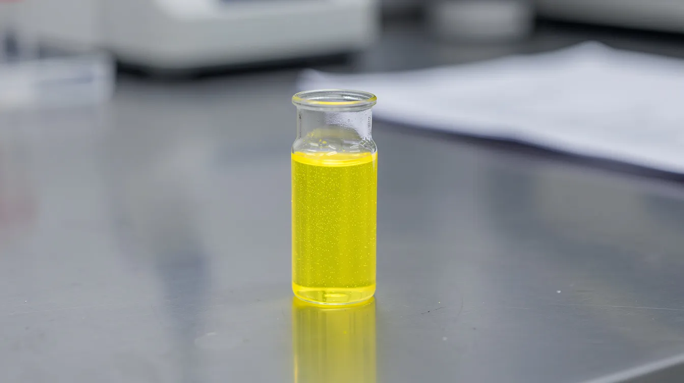 Urine jaune fluorescent : causes, symptômes et solutions